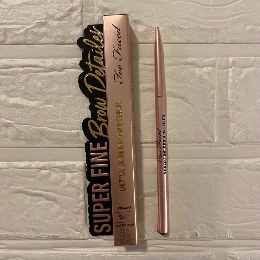 NEW Auburn, Too Faced Ultra Slim Eyebrow Pencil Color Auburn - Picture 2 of 5